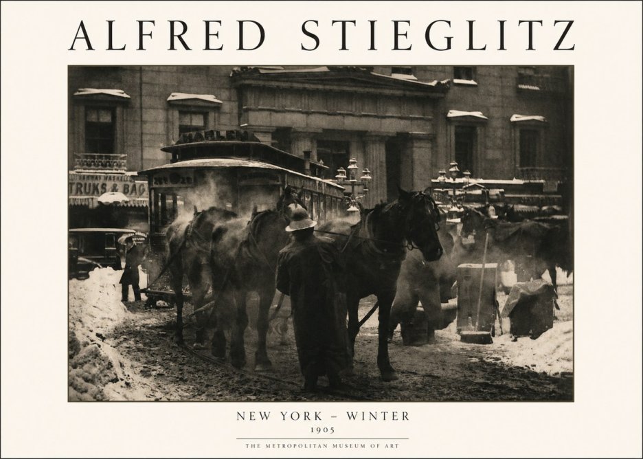 Alfred Stieglitz New York - Winter No1 - Póster