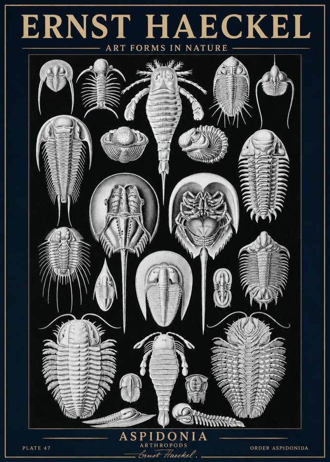 Ernst Haeckel Aspidonia No3 - Póster