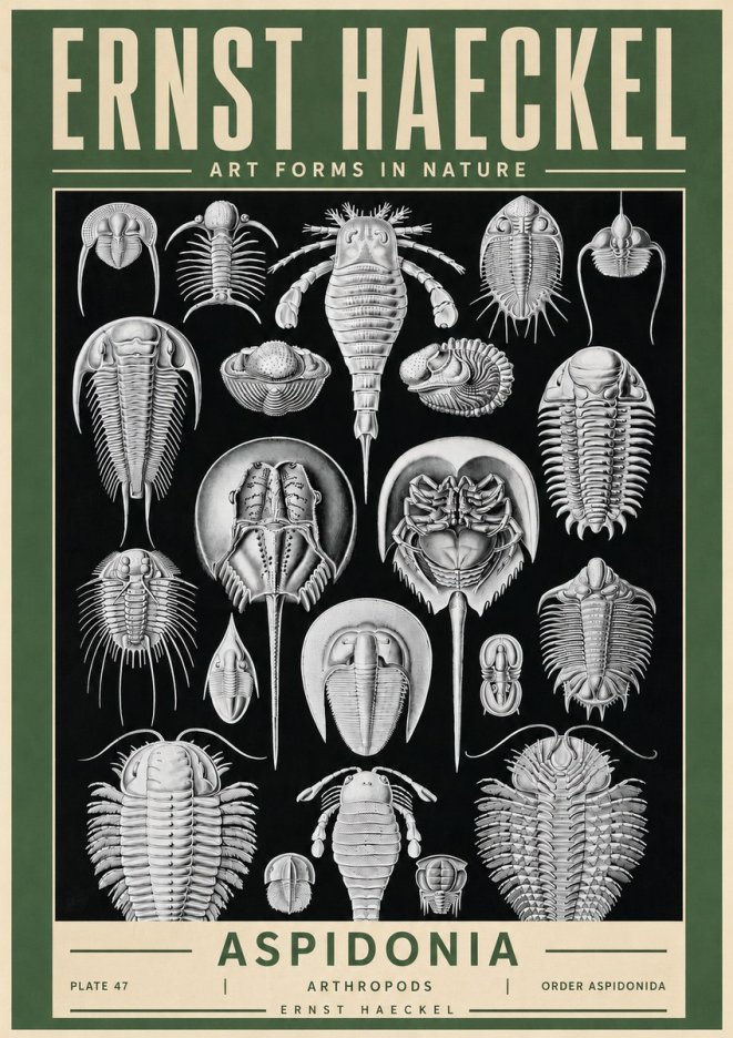 Ernst Haeckel Aspidonia No4 - Póster