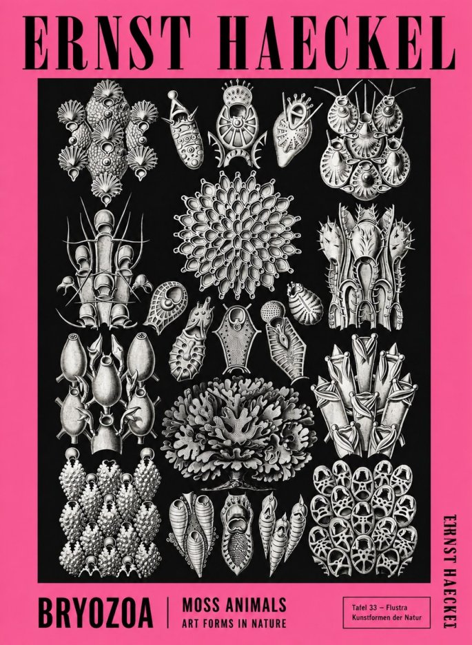 Ernst Haeckel Bryozoa No4 - Póster