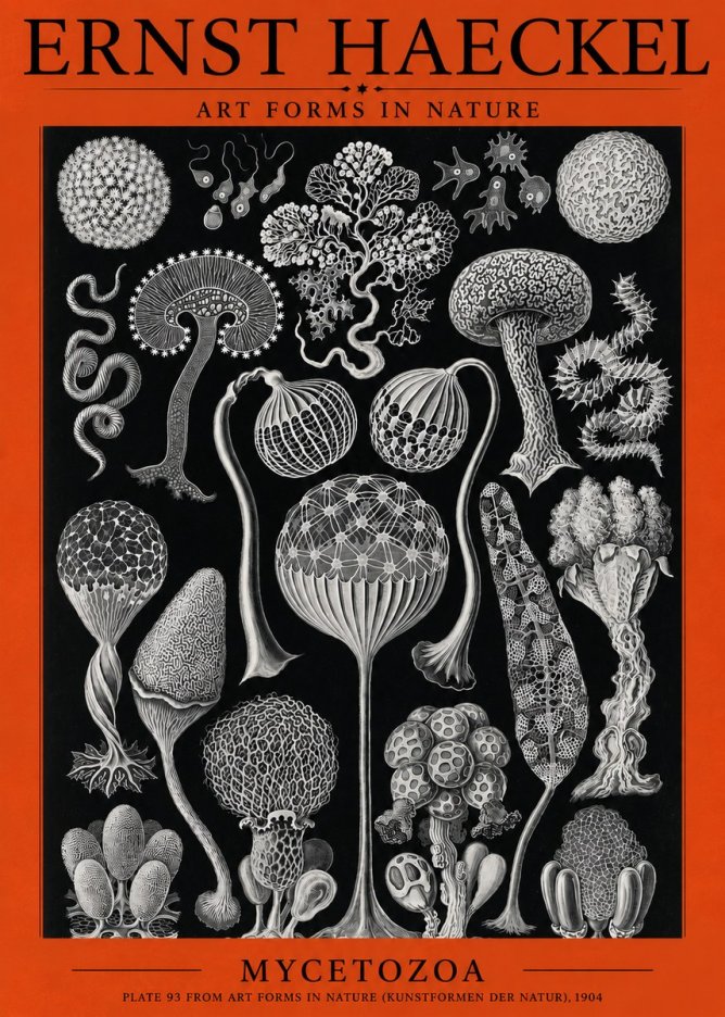 Ernst Haeckel Mycetozoa No3 - Póster