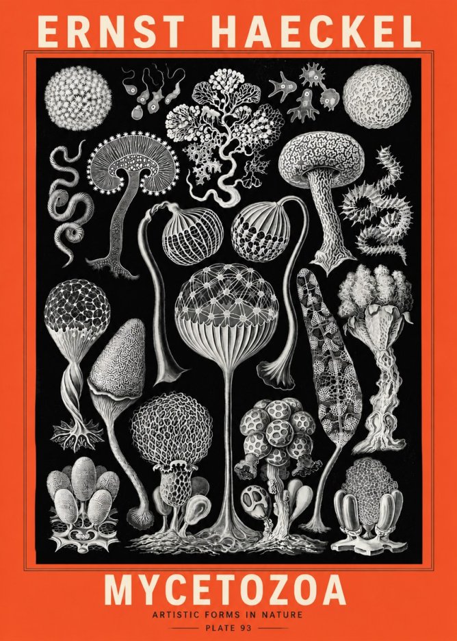 Ernst Haeckel Mycetozoa No5 - Póster