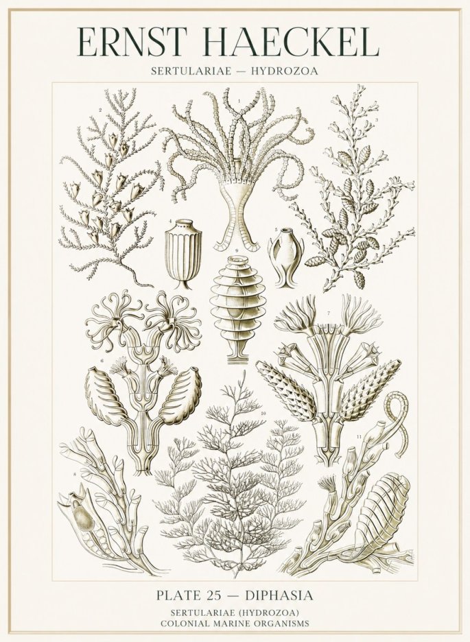 Ernst Haeckel Sertulariidae No2 - Póster