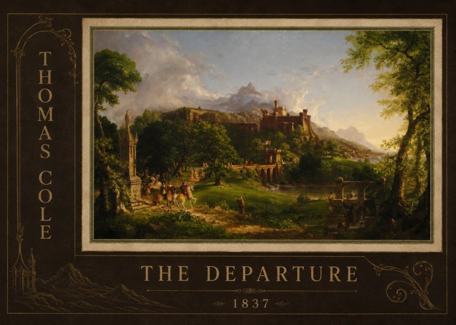 Thomas Cole The Departure I No2 - Póster
