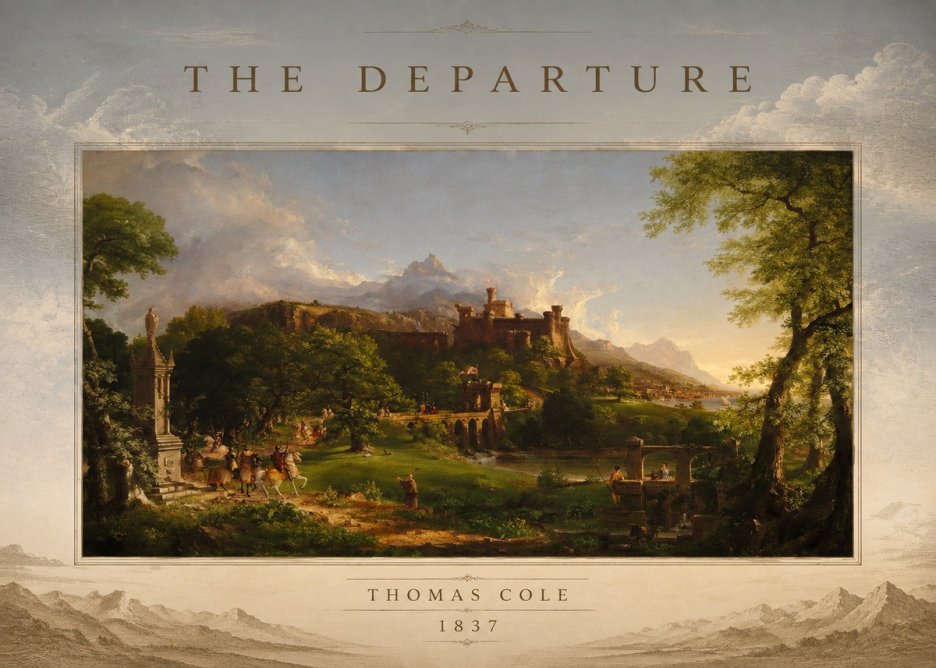 Thomas Cole The Departure I No3 - Póster