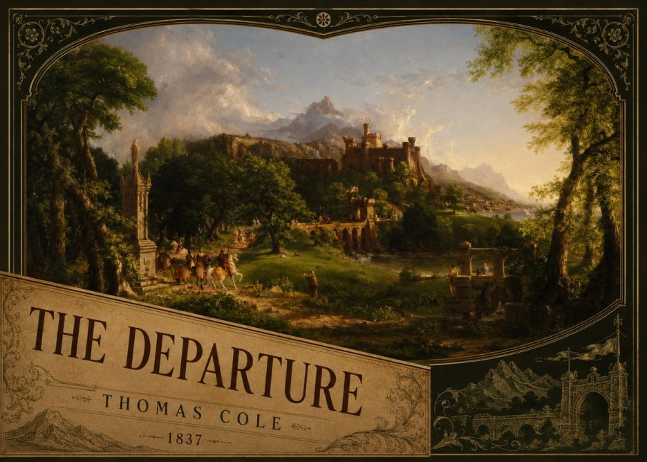 Thomas Cole The Departure I No5 - Póster