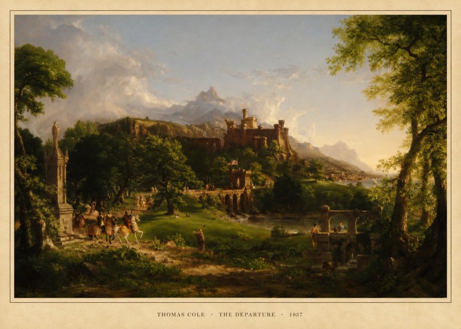 Thomas Cole The Departure I No6 - Póster