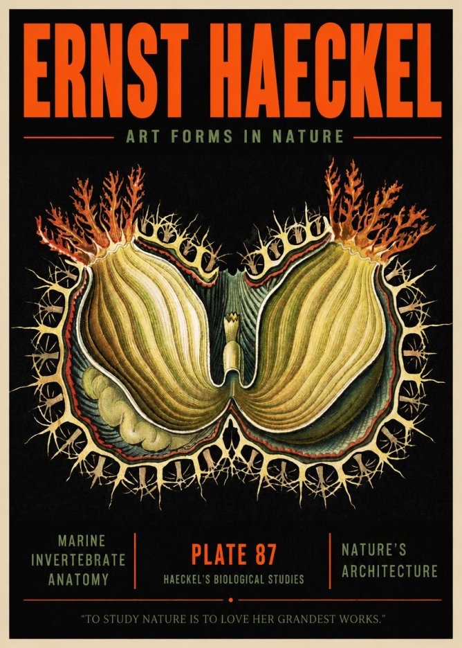Ernst Haeckel Nature's Architecture No2 - Póster
