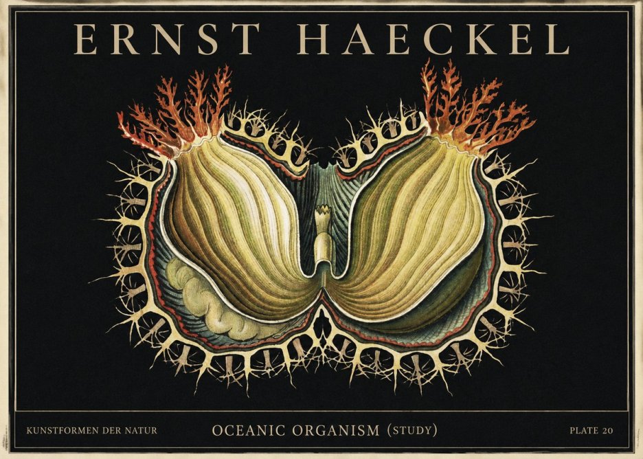 Ernst Haeckel Nature's Architecture No4 - Póster