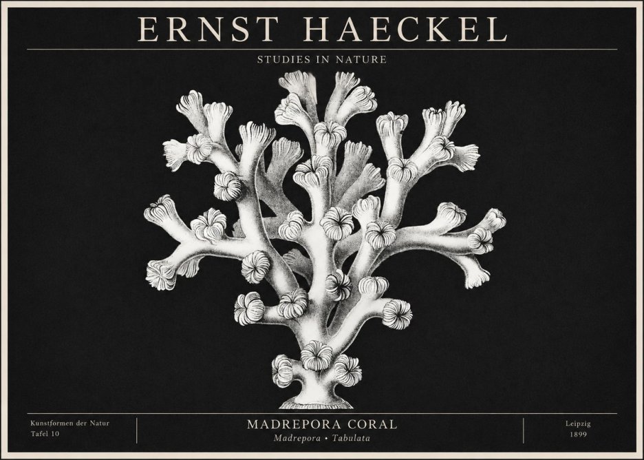 Ernst Haeckel Corallium Rubrum I No2 - Póster