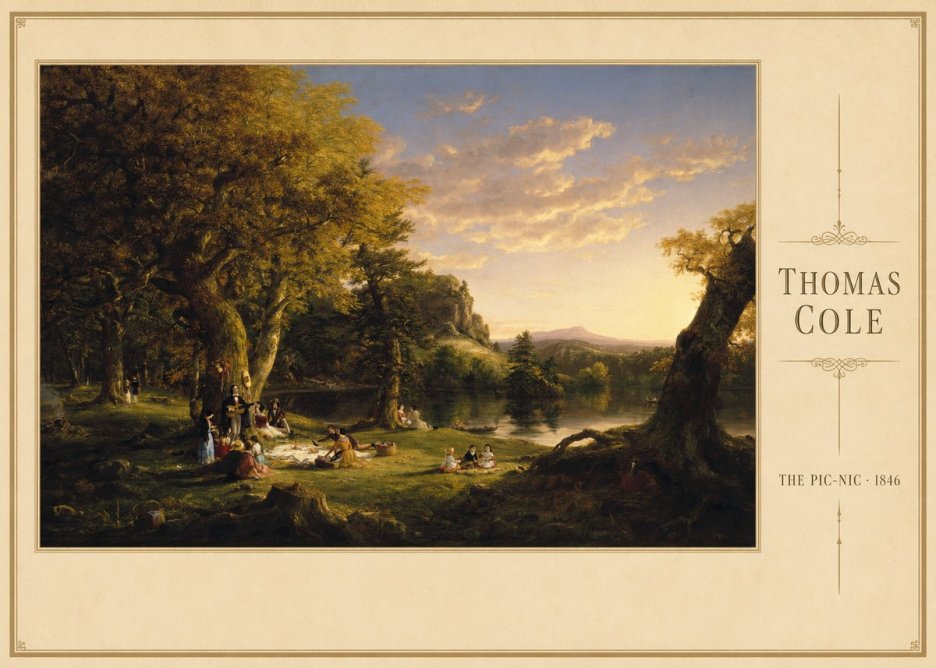 Thomas Cole The Pic-nic I No3 - Póster