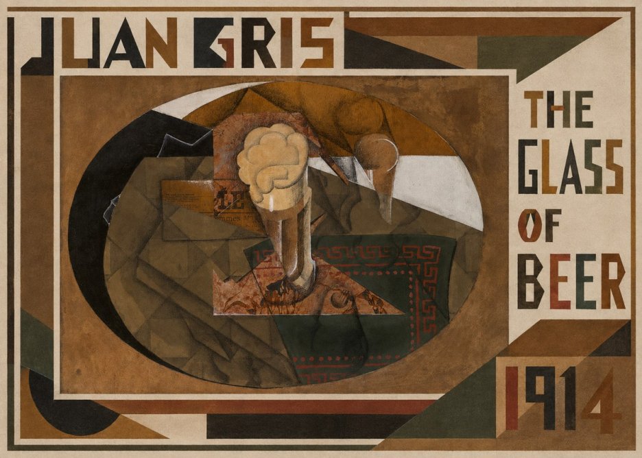 Juan Gris The Glass of Beer No1 - Póster