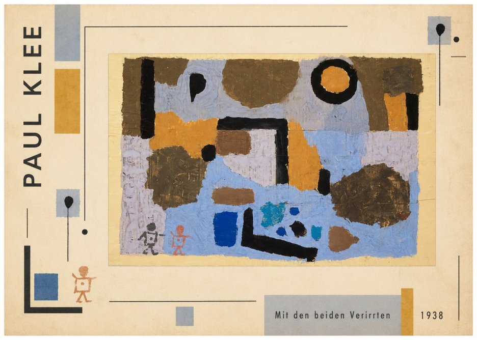 Paul Klee Mit Den Beiden Verirrten No2 - Póster