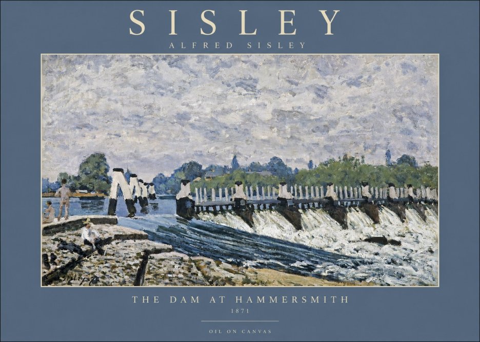 Sisley The Dam at Hammersmith No2 - Póster