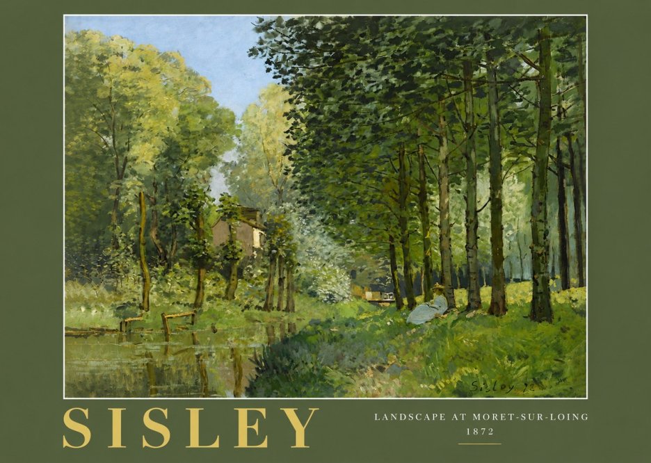 Sisley Landscape at Moret-sur-loing No4 - Póster