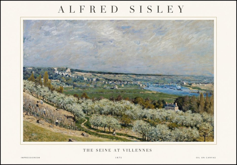 Sisley The Seine at Villennes No1 - Póster