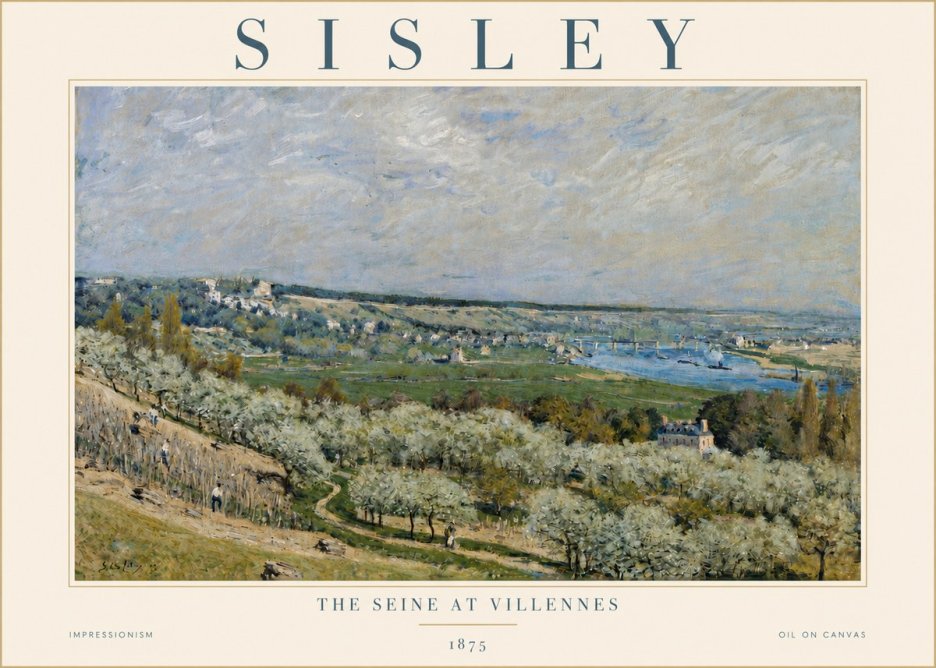 Sisley The Seine at Villennes No4 - Póster