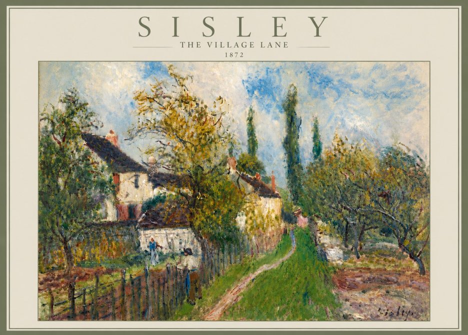 Sisley The Village Lane No6 - Póster