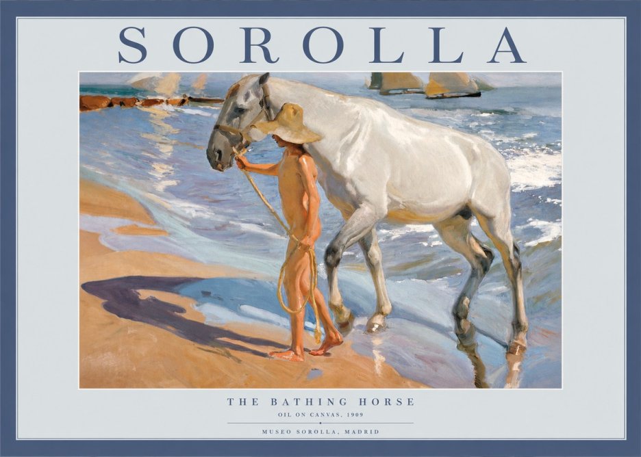 Sorolla The Bathing Horse No2 - Póster