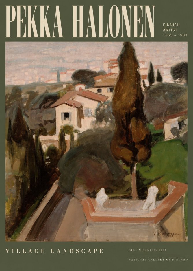 Pekka Halonen Village Landscape No2 - Póster
