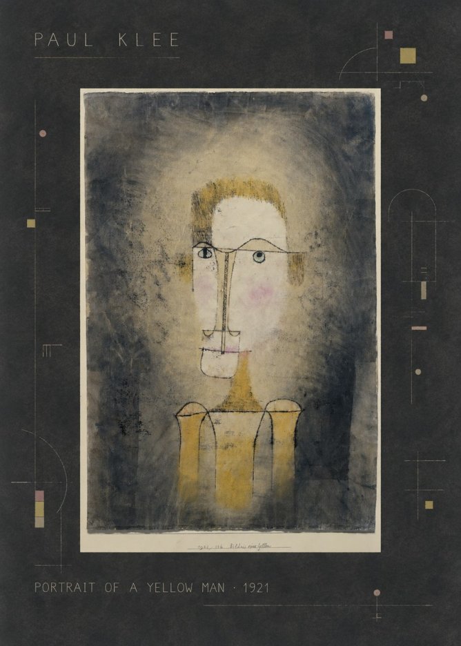 Paul Klee Portrait of a Yellow Man No2 - Póster