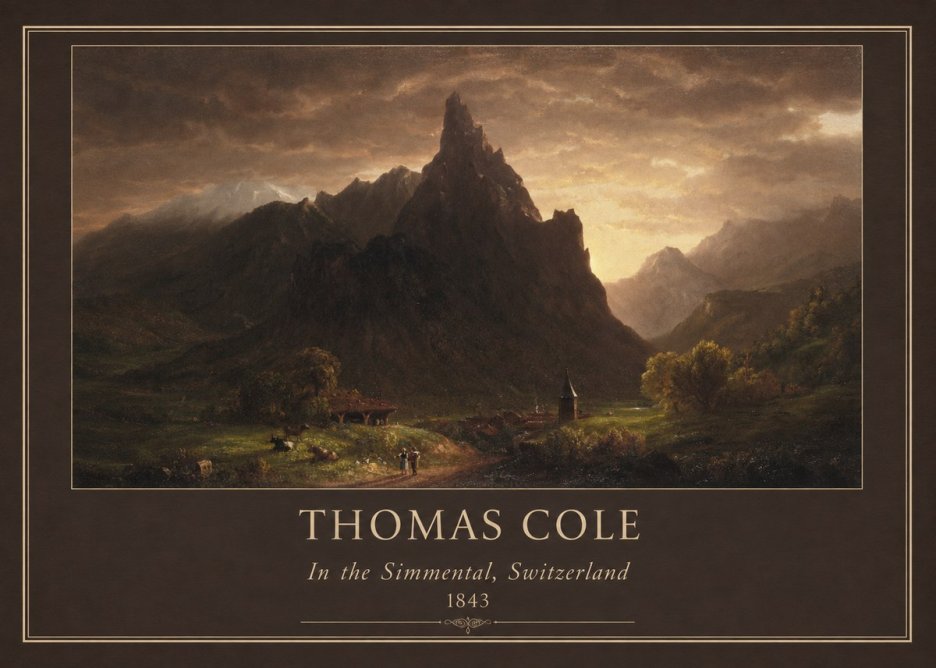 Thomas Cole In the Simmental, Switzerland No1 - Póster