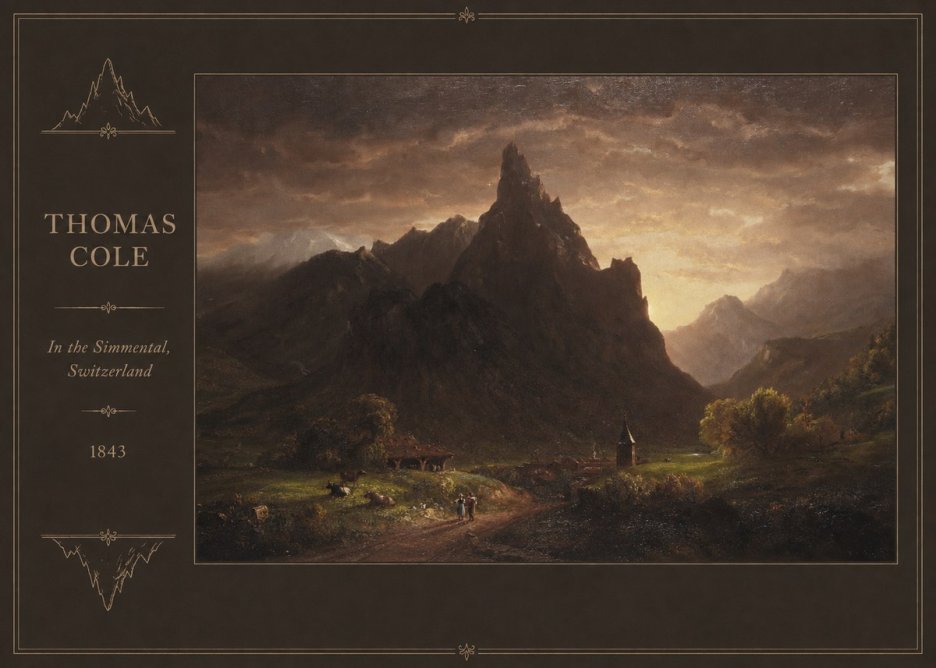 Thomas Cole In the Simmental, Switzerland No2 - Póster