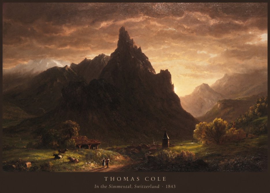 Thomas Cole In the Simmental, Switzerland No6 - Póster