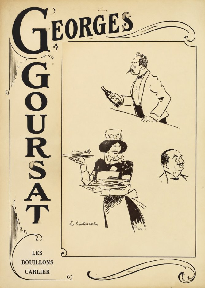 Georges Goursat Les Bouillons Carlier I No2 - Póster