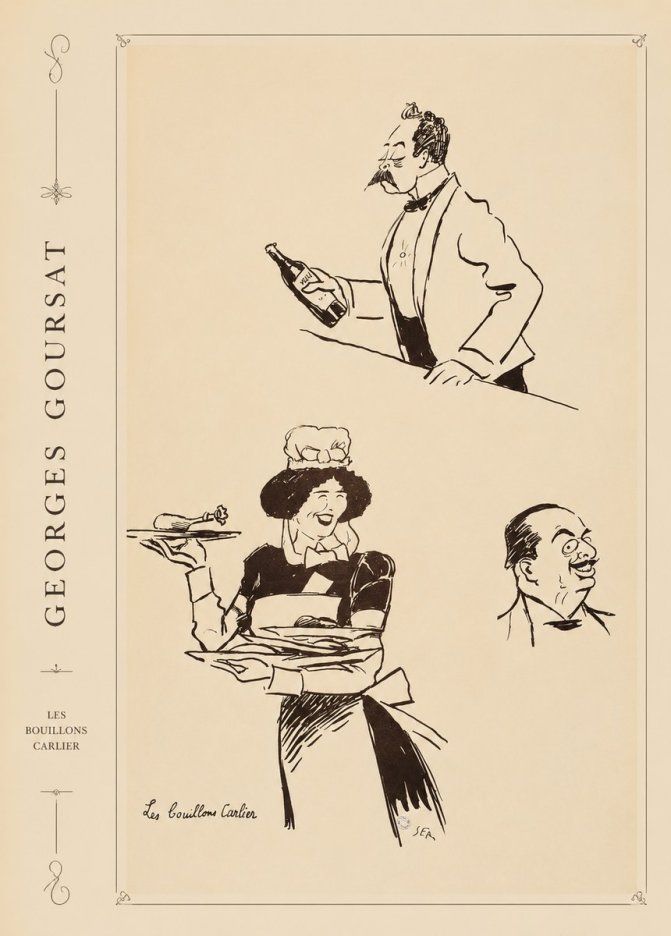 Georges Goursat Les Bouillons Carlier I No4 - Póster
