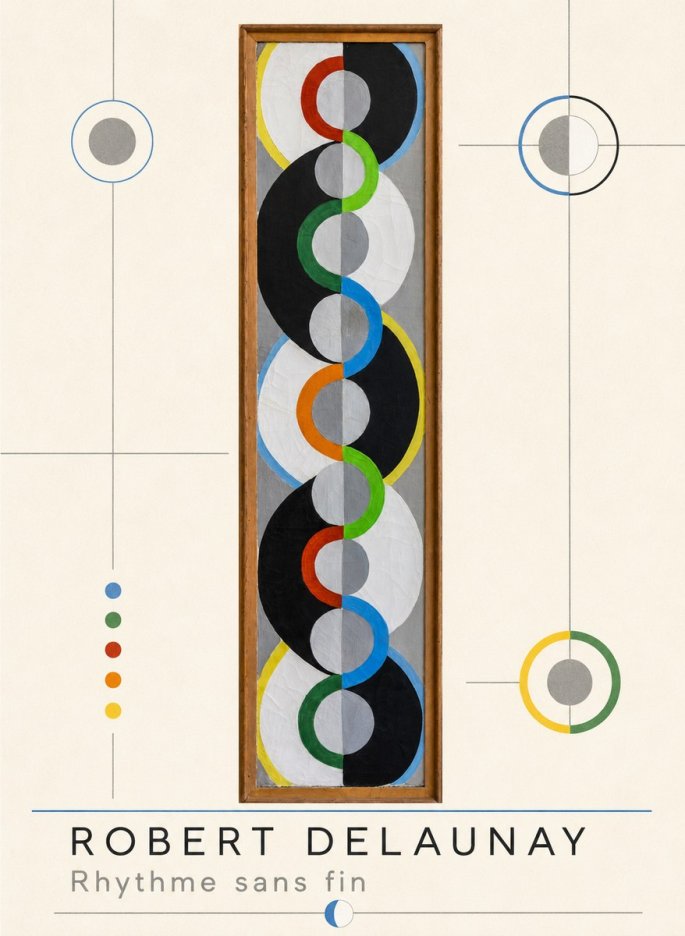 Robert Delaunay Rythme Sans Fin II No3 - Póster