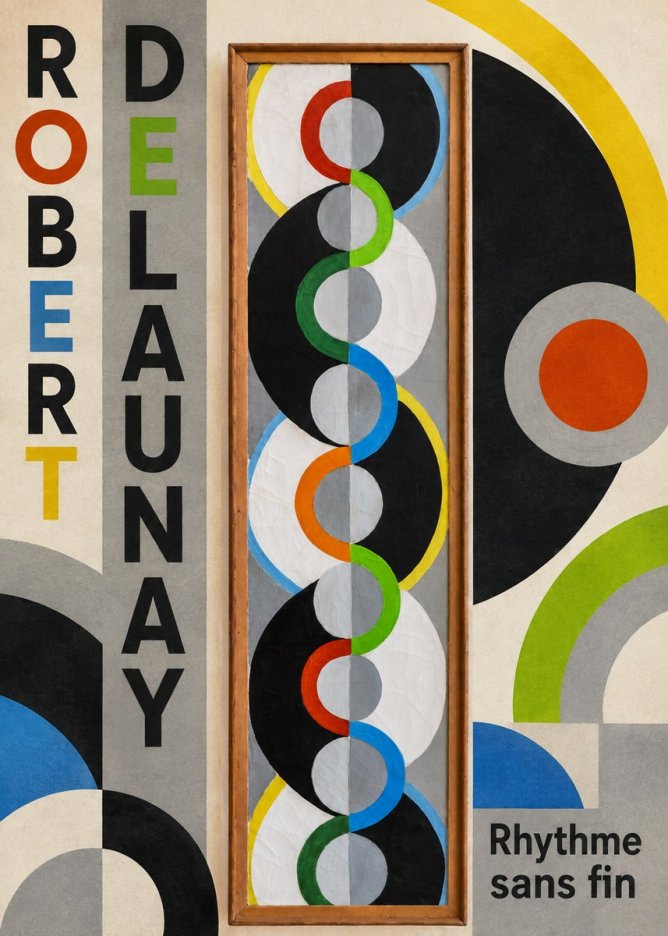 Robert Delaunay Rythme Sans Fin II No5 - Póster
