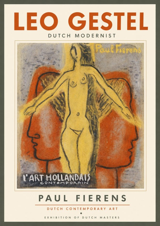 Leo Gestel L'art Hollandais Contemporain I No3 - Póster