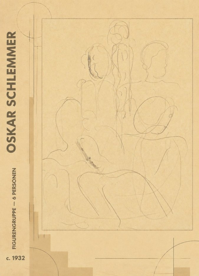 Oskar Schlemmer Figurengruppe - 6 Personen No5 - Póster