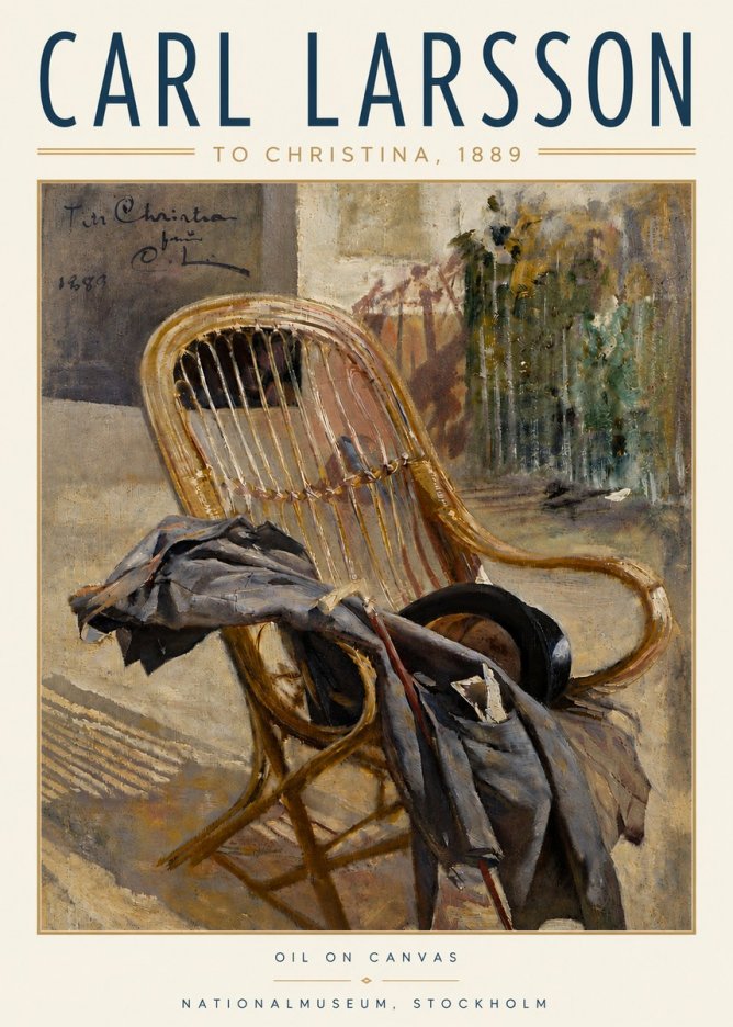 Carl Larsson To Christina, from C. Larsson, 1889 No4 - Póster