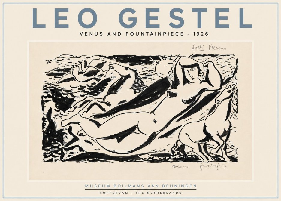 Leo Gestel Venus and Fountainpiece No5 - Póster