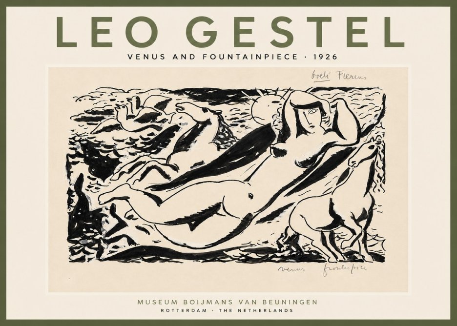 Leo Gestel Venus and Fountainpiece No6 - Póster