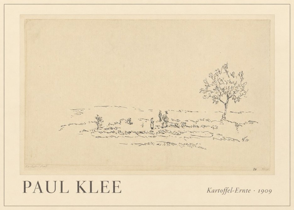 Paul Klee Kartoffel-ernte No1 - Póster