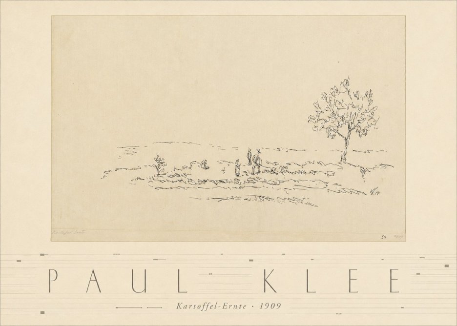 Paul Klee Kartoffel-ernte No3 - Póster