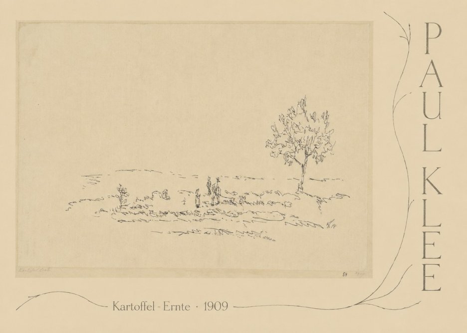 Paul Klee Kartoffel-ernte No5 - Póster