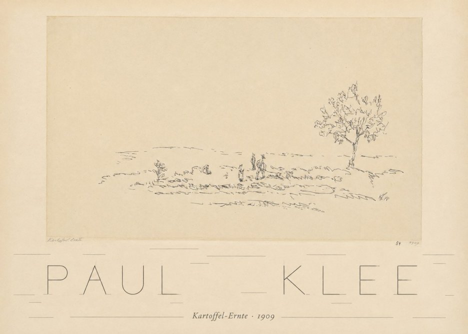 Paul Klee Kartoffel-ernte No6 - Póster
