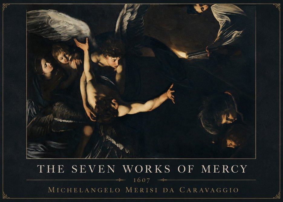 Michelangelo Merisi da Caravaggio The Seven Works of Mercy II No5 - Póster