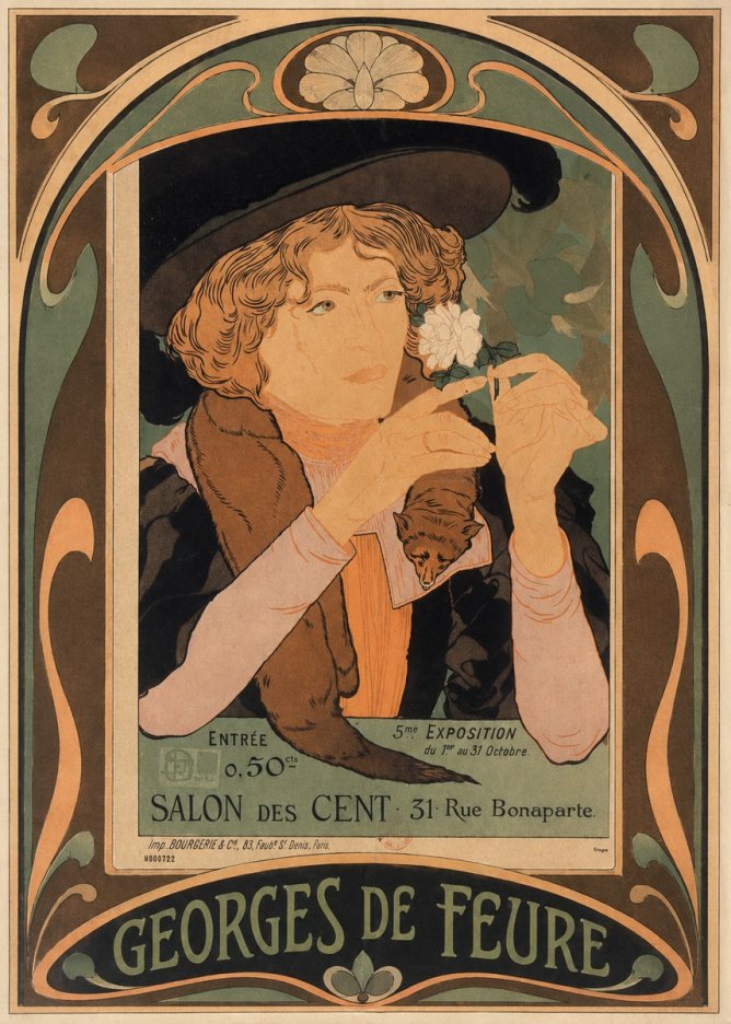 Georges de Feure Salon Des Cent No5 - Póster