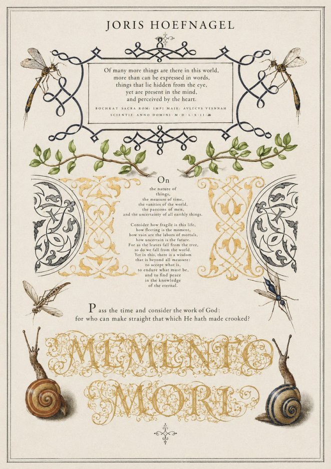 Joris Hoefnagel Memento Mori No1 - Póster