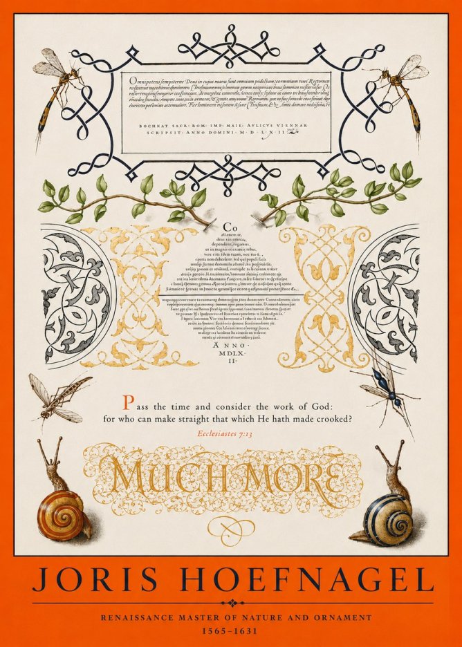 Joris Hoefnagel Memento Mori No4 - Póster