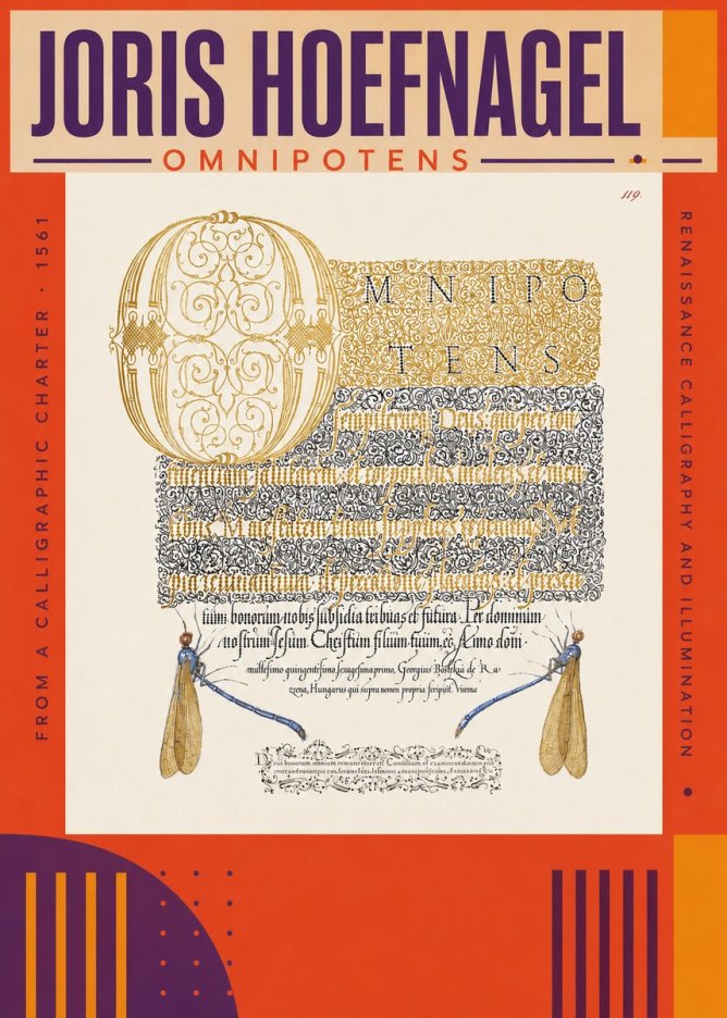 Joris Hoefnagel Omnipotens No3 - Póster