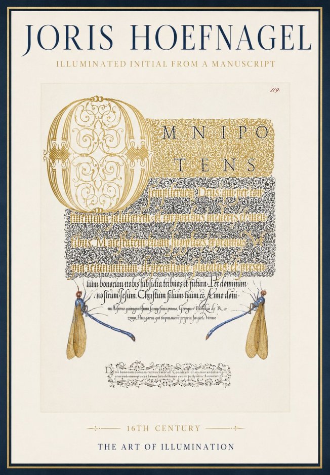 Joris Hoefnagel Omnipotens No4 - Póster
