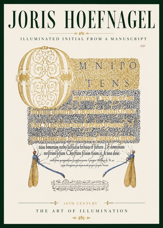 Joris Hoefnagel Omnipotens No6 - Póster