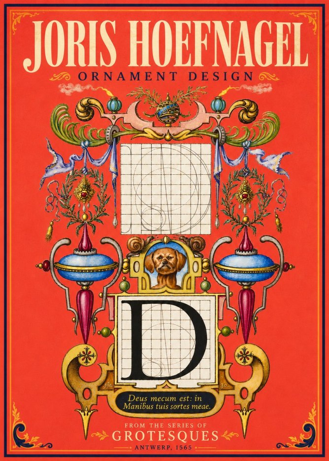 Joris Hoefnagel Illuminated Initial 'D' No6 - Póster