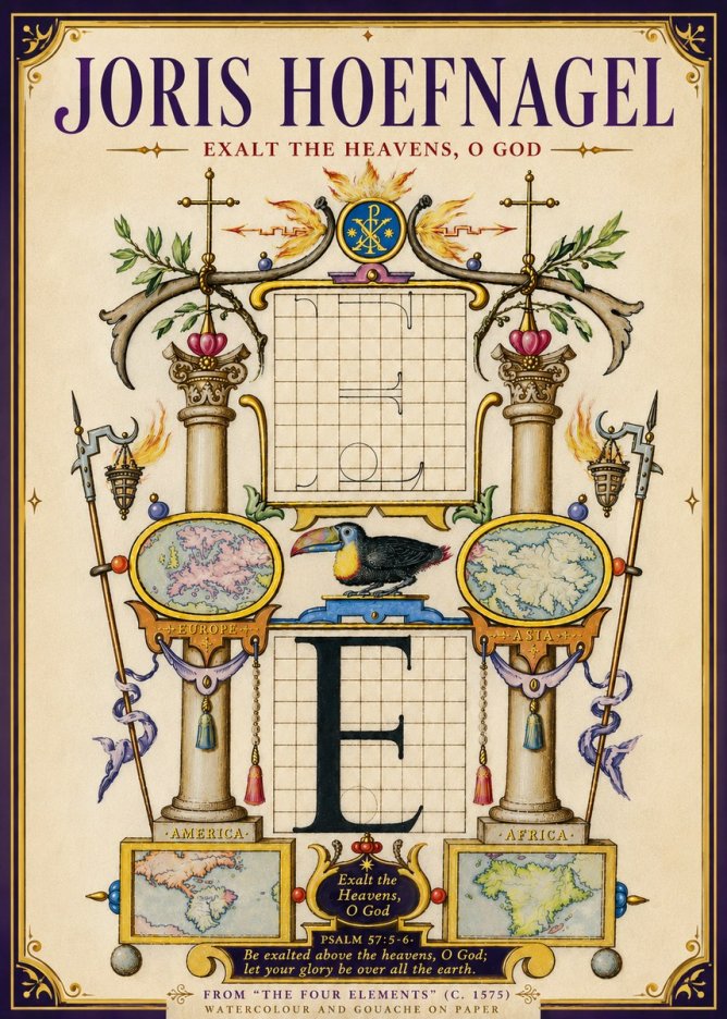 Joris Hoefnagel Exalt the Heavens, O God No5 - Póster
